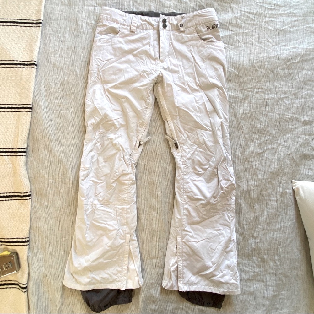 Burton White Snowboard Pants size M